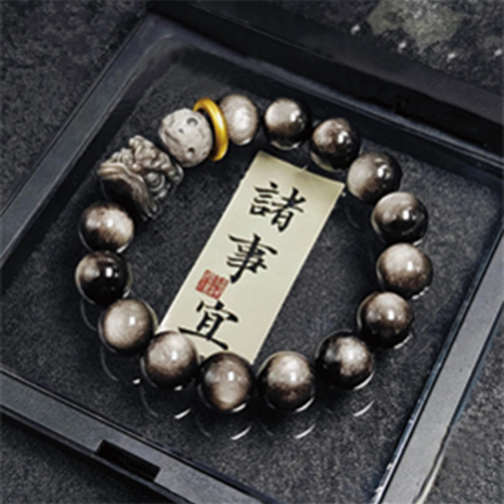 銀曜醒獅招財手鍊